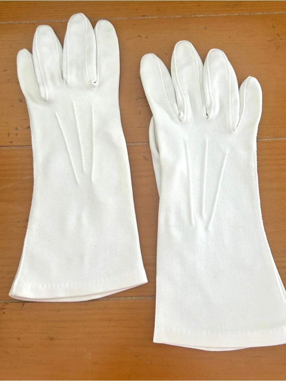 Vintage Doette Deluxe White Cotton Dress Gloves 50s 60s Bridal